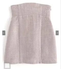 GRL ハイウエストツイードタイトミニスカート gc224 タグ付き