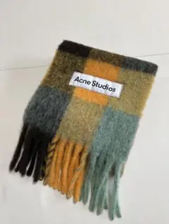 Acne Studios モヘアチェックスカーフ