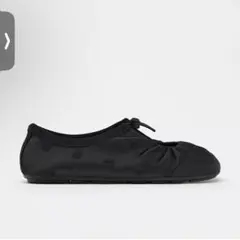 【新品タグ付き】ZARA ギャザーバレリーナ 23.5