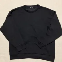 GU ブラック クルーネック トレーナー XLサイズ