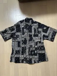【極美品】SOPHNET. バンダナ柄 半袖シャツ ブラックXLのサムネイル