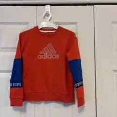 adidas 赤青 トレーナー 100cm