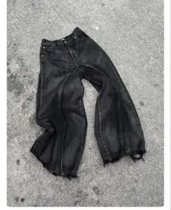 CH】Washed coating denim pants - メルカリ