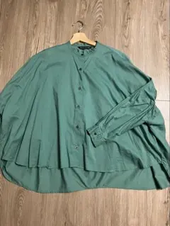 新品未使用】スコットクラブ FENNEL シャツブラウス グリーン 9号