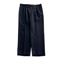 カナダ製 ビンテージ ウールスラックス 2タックパンツ ワイドシルエット スーツ