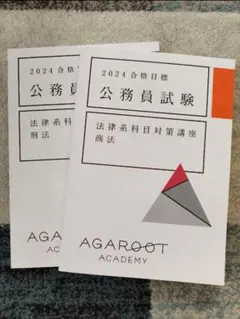 2024 公務員試験 法律系科目 商法 刑法 AGAROOT ACADEMY