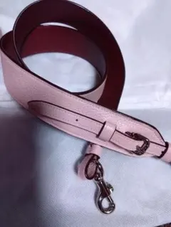 値下げ　COACH バッグ用 ショルダーストラップ ピンク レザー