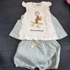おさるのジョージ タンクトップとショートパンツセット
