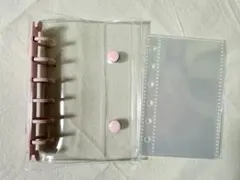新品★A7サイズ シール帳 リフィル 10枚付 バインダー セット/6穴