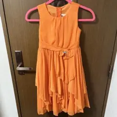 【140】Kiki オレンジ ドレス ノースリーブのサムネイル