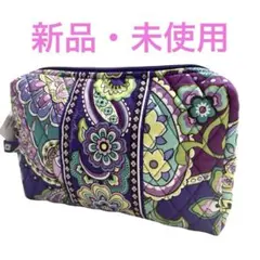 【新品未使用】ベラブラッドリーVera Bradley ペイズリー花柄ポーチ紫
