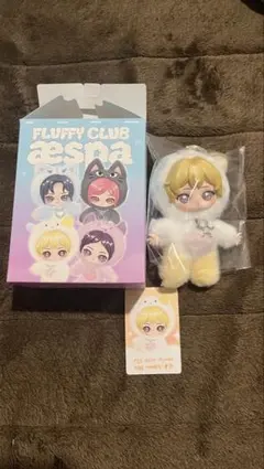 popmart aespa Fluffyclubぬいぐるみペンダント ウィンター - メルカリ
