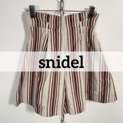 ★未使用品 定価¥13200 snidel マルチストライプショートパンツ