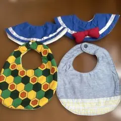 【ハンドメイド】スタイ・よだれかけセット（デザイン多様）