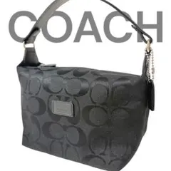 COACH Signature Jacquard Mini Bag Black