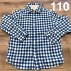 ZARA kids ギンガムチェック　長袖シャツブラウス　4-5歳　110cm