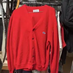70s IZOTラコステ(糸巻きタグ・青ワニ)カーディガン【値段交渉OK】