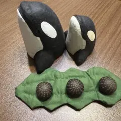 シャチの置物（張り子）