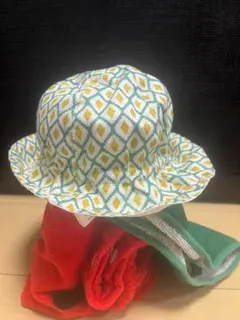 バケットハット ダイヤモンド模様 帽子 44cm 【新品未使用】
