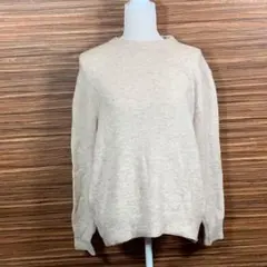グローバルワーク Lサイズ ニット ベージュ 長袖 無地