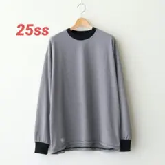 25ss 美品　MICRO BORDER L/S TEE　ネイビー ボーダーのサムネイル