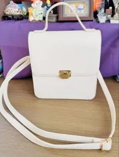 ヴィンテージ 白 ショルダーバッグ