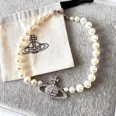 新品⭐︎ヴィヴィアンウエストウッド⭐︎ORBと大粒パールのチョーカー 