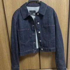 ZARA ダークデニム クロップドジャケット XS