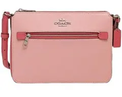 新品COACHコーチ レディース ショルダーバッグ ピンク 上品 かわいい