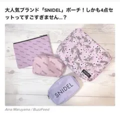 snidel 豪華4点ポーチセット