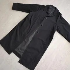 GU 濃いネイビー ロングコート　М