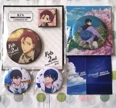 Free! 缶バッジ 松岡凛 七瀬遙 桐嶋郁弥 など ６点セットⅰ