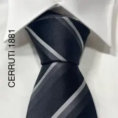 TG3825 CERRUTI 1881 ストライプ ジャガード シルク ネクタイのサムネイル