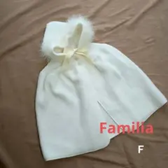 ホワイトファーポンチョ