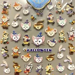 ダッフィーアンドフレンズ ハロウィン 紫 ディズニー ネイルシール