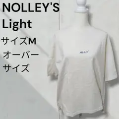 NOLLEY'S　ノーリーズ　　オーバーサイズ　半袖　Tシャツ　刺繍ロゴ　Mのサムネイル