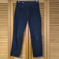 無印良品　スリムストレートデニム ダークブルー