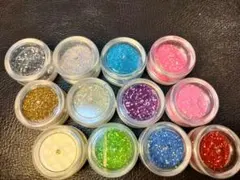 【未使用】グリッターセット 12個 ネイルアート用