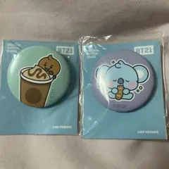 BT21 KOYA SHOOKY 缶バッチキーホルダー