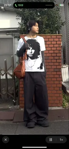 中村圭介着用kossワイヤレスイヤホン