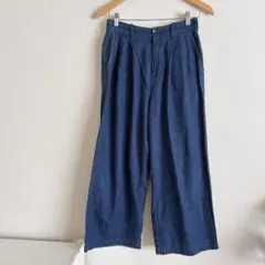 ジャーナルスタンダード ラックス コットンリネン　 デニムワイドパンツ