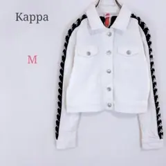 ◆カッパ【M】ショート丈ジャケット ホワイトデニム カジュアル ボタンのサムネイル