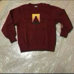 【GU限定】鬼滅の刃　長袖トレーナー　煉獄杏寿郎　レッド