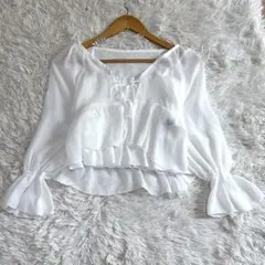 美品✨️earth music&ecology フロントリボン アンサンブル Fのサムネイル