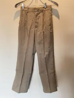 チェック柄 ベージュ スラックス