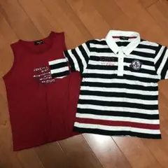 【COMME CA ISM】半袖ポロシャツ、タンクトップセット