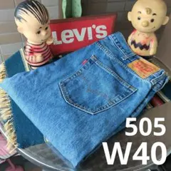 a2412 levis リーバイス505W40 ストレートジーンズ 大きなサイズのサムネイル