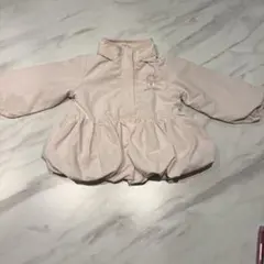 petitmain フード付きピンクバルーンアウター