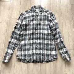 フェアファクス ALBINIチェック柄　リネン　長袖シャツのサムネイル