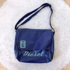 Diesel⭕️ディーゼル　青 ショルダーバッグ　メッセンジャーバッグ　大容量